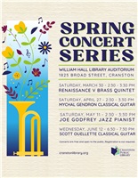 Mayor Hopkins Shares Cranston Library's 2024 Spring Concert Schedule